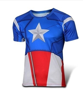 Ανδρικό κοντό μανίκι κορυφαίο κοστούμι κατάλληλο για αθλήματα ή γυμναστήριο με χαρακτήρες κινουμένων σχεδίων, πολλά μοντέλα