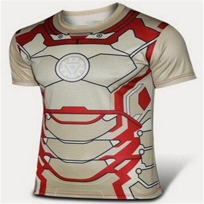 Ανδρικό κοντό μανίκι κορυφαίο κοστούμι κατάλληλο για αθλήματα ή γυμναστήριο με χαρακτήρες κινουμένων σχεδίων, πολλά μοντέλα