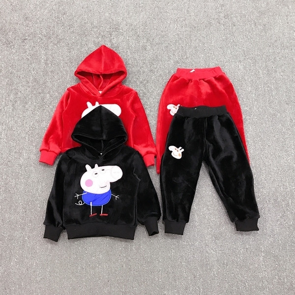 Χειμώνας από φουστάνι + παντελόνια σε κόκκινο και μαύρο χρώμα