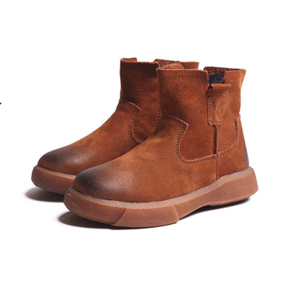 Ζεστές μπότες unisex για παιδιά με επίπεδη σόλα σε δύο χρώματα