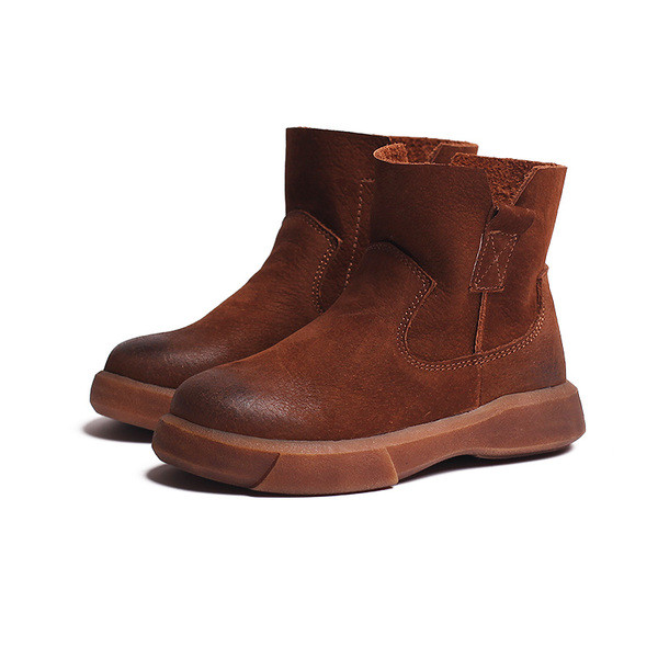 Ζεστές μπότες unisex για παιδιά με επίπεδη σόλα σε δύο χρώματα