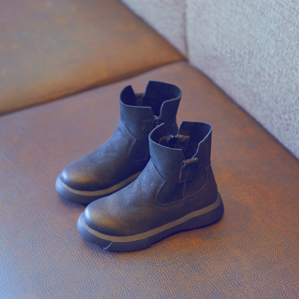 Ζεστές μπότες unisex για παιδιά με επίπεδη σόλα σε δύο χρώματα