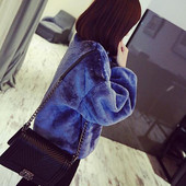 Мек,топъл,плюшен ежедневен дамски пуловер в няколко цвята