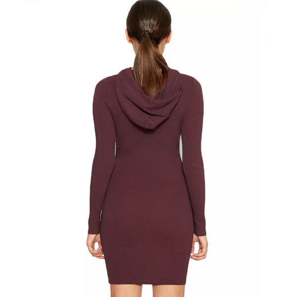 Καθημερινή αθλητική κυρία φόρεμα με κουκούλα και γραβάτες