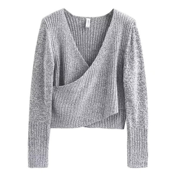 Скъсена дамска блуза слим с дълбоко V-образно деколте в три цвята