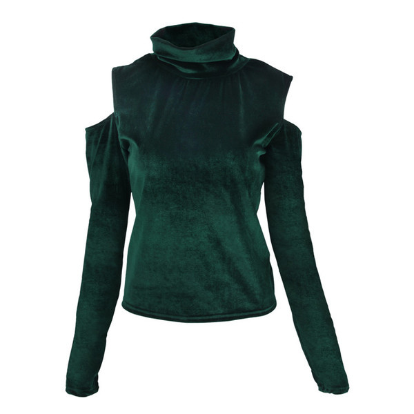 Πουλόβερ γυναικεία μπλούζα με ενδιαφέρουσες μπλούζες σε πράσινο και σκούρο μπλε χρώμα