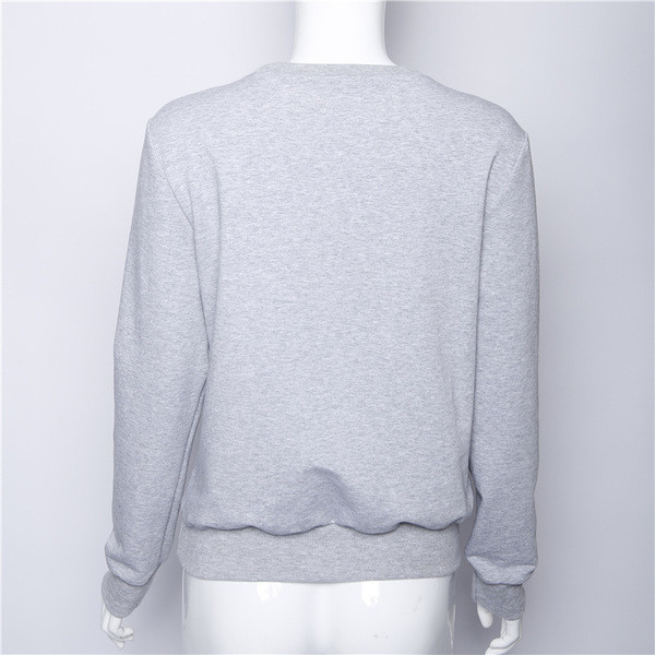 Σπορ-κομψή κυρία μπλούζα με 3D ψευδώνυμα λουλούδια σε γκρι και ροζ χρώμα