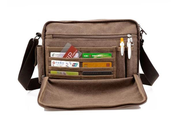 Мултифункционална мъжка ежедневна чанта с дълга дръжка за през рамо