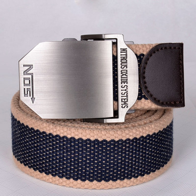 Casual ζώνη ανδρών με μεγάλη πόρπη πόρπη, πολλά χρώματα και μεγέθη