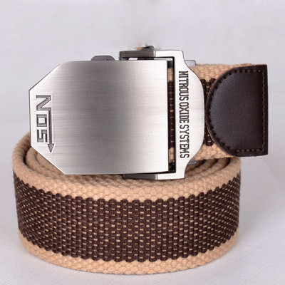 Casual ζώνη ανδρών με μεγάλη πόρπη πόρπη, πολλά χρώματα και μεγέθη