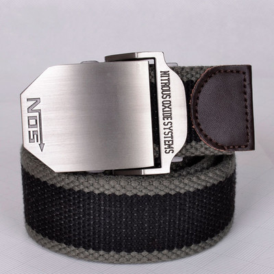 Casual ζώνη ανδρών με μεγάλη πόρπη πόρπη, πολλά χρώματα και μεγέθη