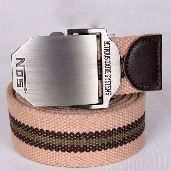 Casual ζώνη ανδρών με μεγάλη πόρπη πόρπη, πολλά χρώματα και μεγέθη