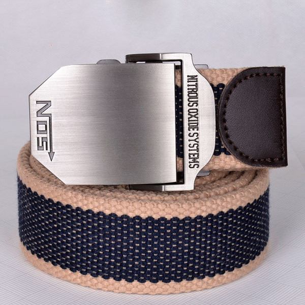 Casual ζώνη ανδρών με μεγάλη πόρπη πόρπη, πολλά χρώματα και μεγέθη