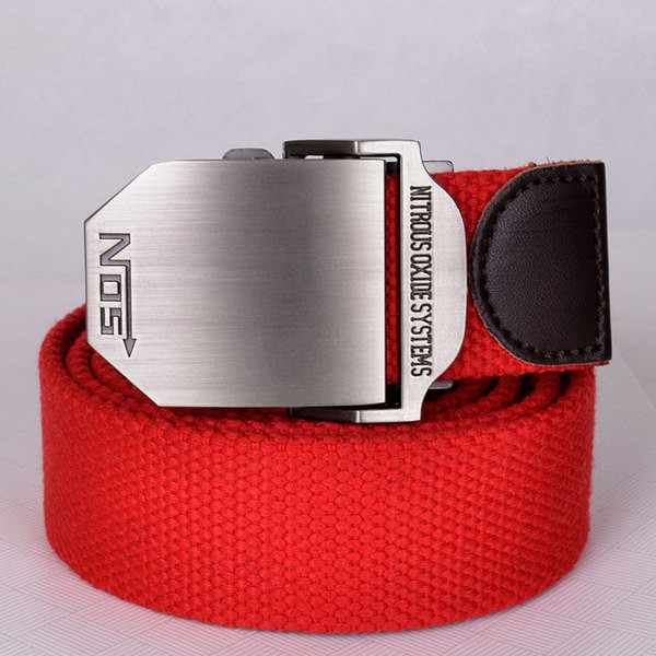 Casual ζώνη ανδρών με μεγάλη πόρπη πόρπη, πολλά χρώματα και μεγέθη