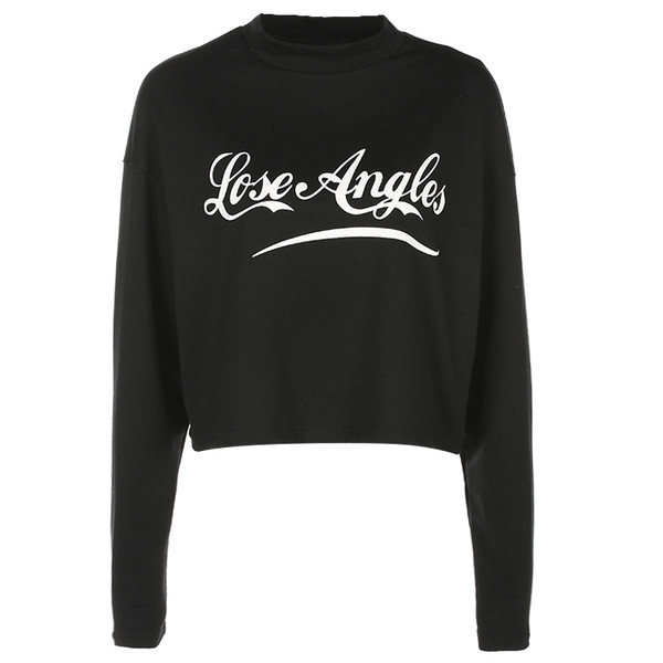 Συντομεύσε την καθημερινή γυναικεία μπλούζα φθινόπωρο-χειμώνα με επιγραφή