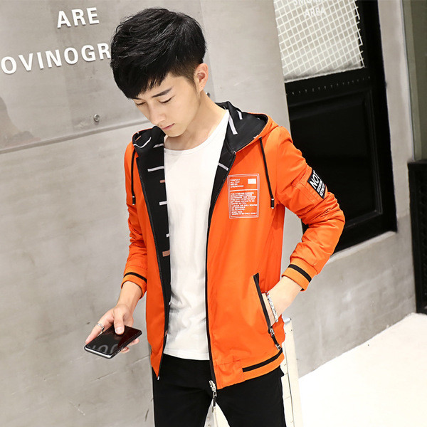 Мъжки спортен ежедневен суичър с качулка и цип с две лица в три цвята