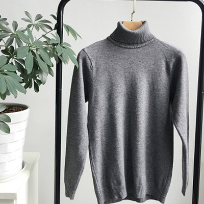 Есенно-зимен унисекс пуловер тип поло в слим модел в различни цветове