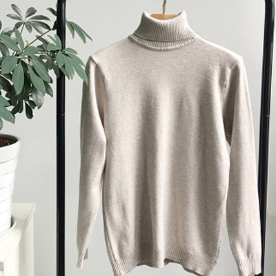 Есенно-зимен унисекс пуловер тип поло в слим модел в различни цветове