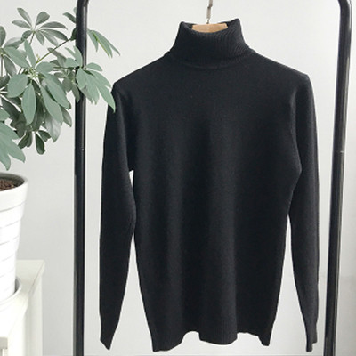 Есенно-зимен унисекс пуловер тип поло в слим модел в различни цветове