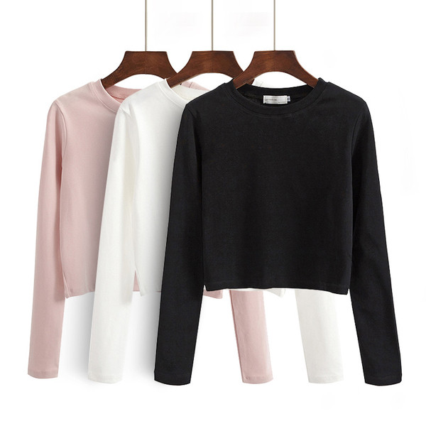 Απλό κυρίες σύντομο πουλόβερ σε διάφορα χρώματα