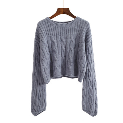 Fleece κυρίες πουλόβερ κολοβωμένη σε διάφορα χρώματα