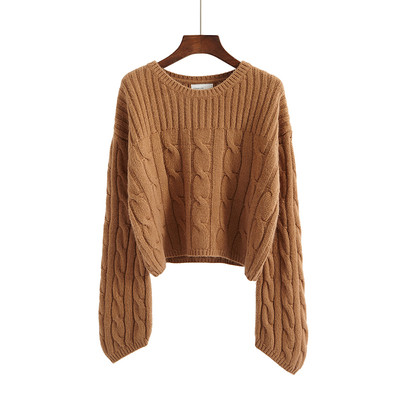 Fleece κυρίες πουλόβερ κολοβωμένη σε διάφορα χρώματα