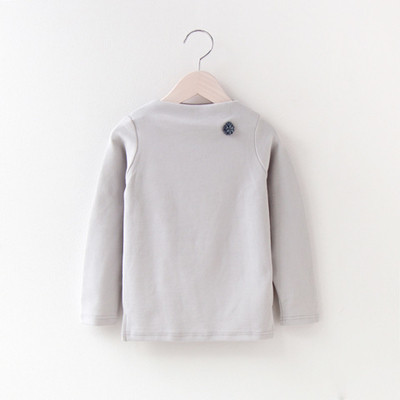 Απαλή μπλούζα χειμωνιάτικου φθινοπώρου-χειμώνα για κορίτσια με μίνι 3D διακόσμηση σε πέντε χρώματα