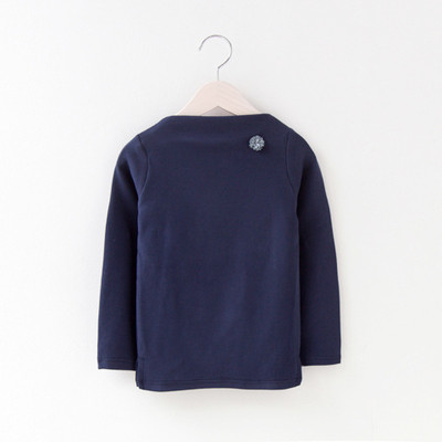 Απαλή μπλούζα χειμωνιάτικου φθινοπώρου-χειμώνα για κορίτσια με μίνι 3D διακόσμηση σε πέντε χρώματα