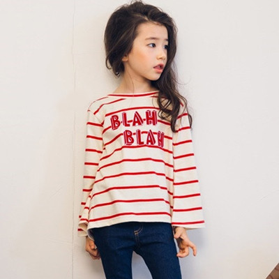 Μη τυποποιημένη ριπτική μπλούζα κοριτσάκι με κορδέλα στην πλάτη σε δύο χρώματα