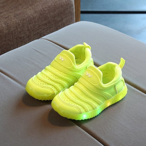 Спортно ежедневни детски унисекс светещи маратонки в четири цвята