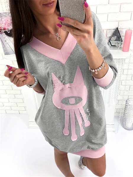 Γυναικεία μπλουζάκια ελεύθερου στιλ με V-λαιμό και τετράχρωμο μαντήλι