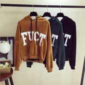 Ежедневен дамски суичер с качулка и дълги връзки-тип анорак,6 цвята