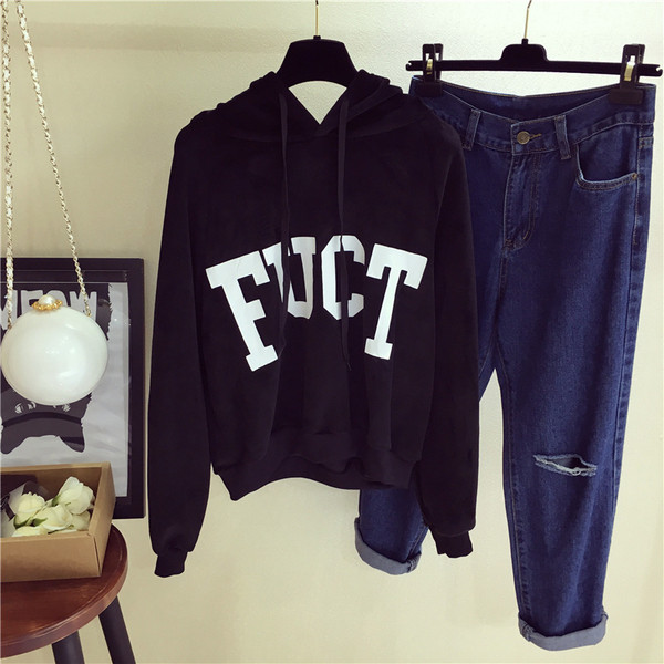 Ежедневен дамски суичер с качулка и дълги връзки-тип анорак,6 цвята