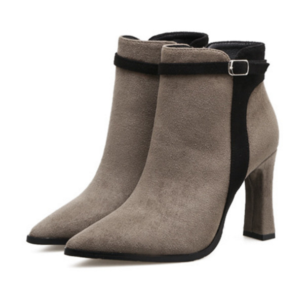 Μοναδικά φερμουάρ κυρίες και μπότες υψηλών τακουνιών, 2 χρώματα