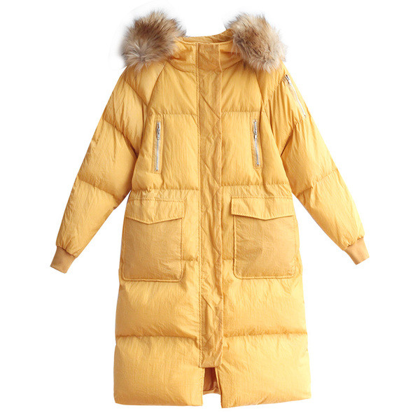 Μοντέρνο χειμωνιάτικο σακάκι μακρυμάνικο με τσέπες και αφράτα κουκούλα