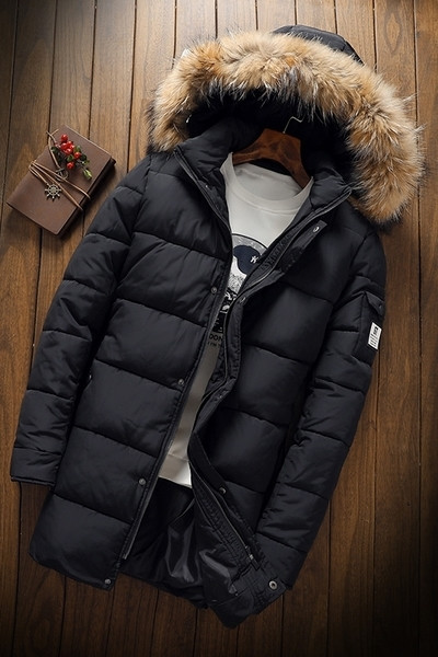 Ανδρικό χειμωνιάτικο σακάκι με κουκούλα και μαλακή γέμιση