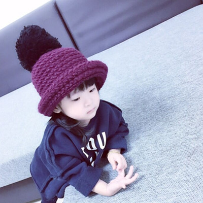 Χειμερινό καπέλο χειμώνα με κουκούλα για κορίτσια με ρουφηξιά σε διάφορα χρώματα