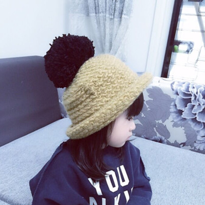 Χειμερινό καπέλο χειμώνα με κουκούλα για κορίτσια με ρουφηξιά σε διάφορα χρώματα
