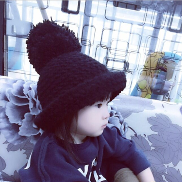 Χειμερινό καπέλο χειμώνα με κουκούλα για κορίτσια με ρουφηξιά σε διάφορα χρώματα