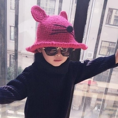 Χειμερινό καπέλο unisex με αυτιά και μύτη σε διάφορα χρώματα