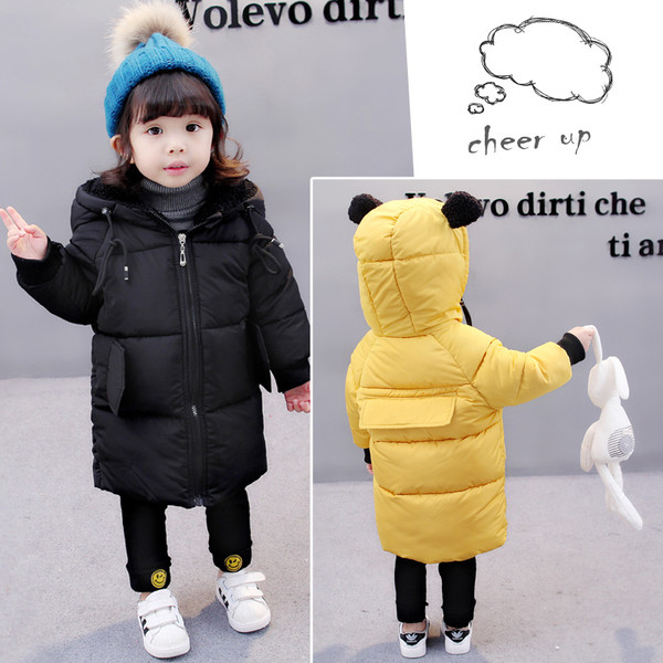 Детски дълго зимно яке за момичета и момчета в няколко цвята