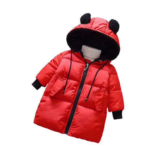 Детски дълго зимно яке за момичета и момчета в няколко цвята