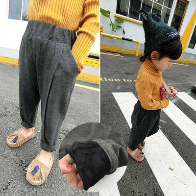 Стилен детски панталон с ластична талия в два цвята