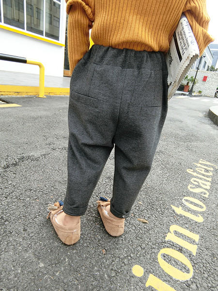 Стилен детски панталон с ластична талия в два цвята