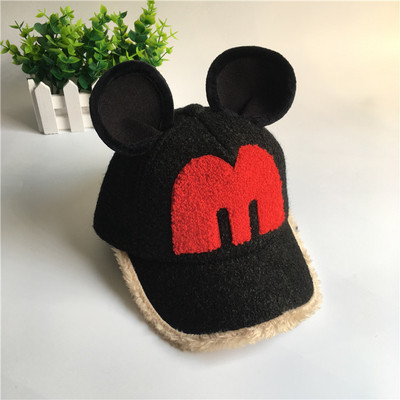 Αθλητικό παιδικό καπέλο με κουκούλα και αυτιά σε τέσσερα χρώματα