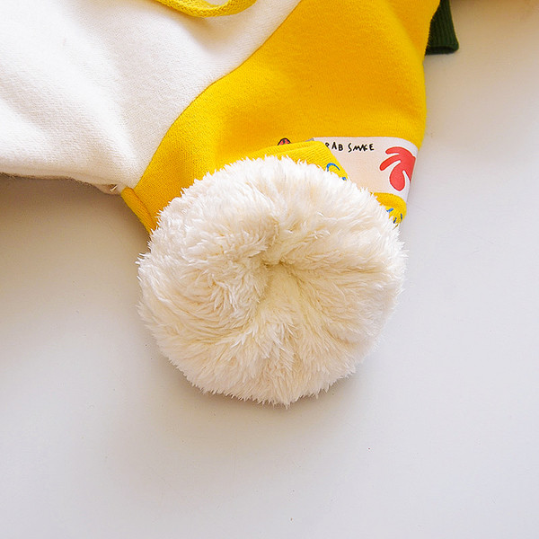 Παιδικό φόρεμα χειμερινών αθλημάτων για κορίτσια με κουκούλα σε δύο χρώματα