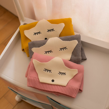 Παιδικό πουλόβερ για τα κορίτσια σε τρία χρώματα με διακόσμηση