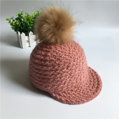 Πλεκτά παιδικά καπέλα με κουκούλα και κουκούλα σε διάφορα χρώματα