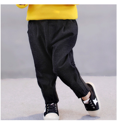 Καθημερινά παιδικά παντελόνια για κορίτσια σε μαύρο χρώμα