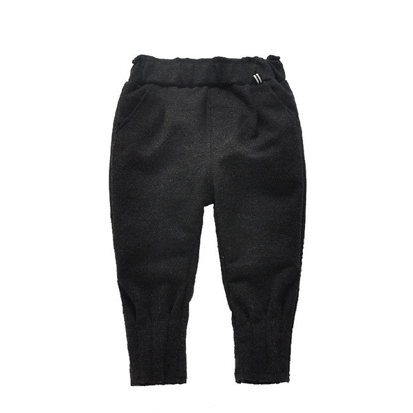 Καθημερινά παιδικά παντελόνια για κορίτσια σε μαύρο χρώμα